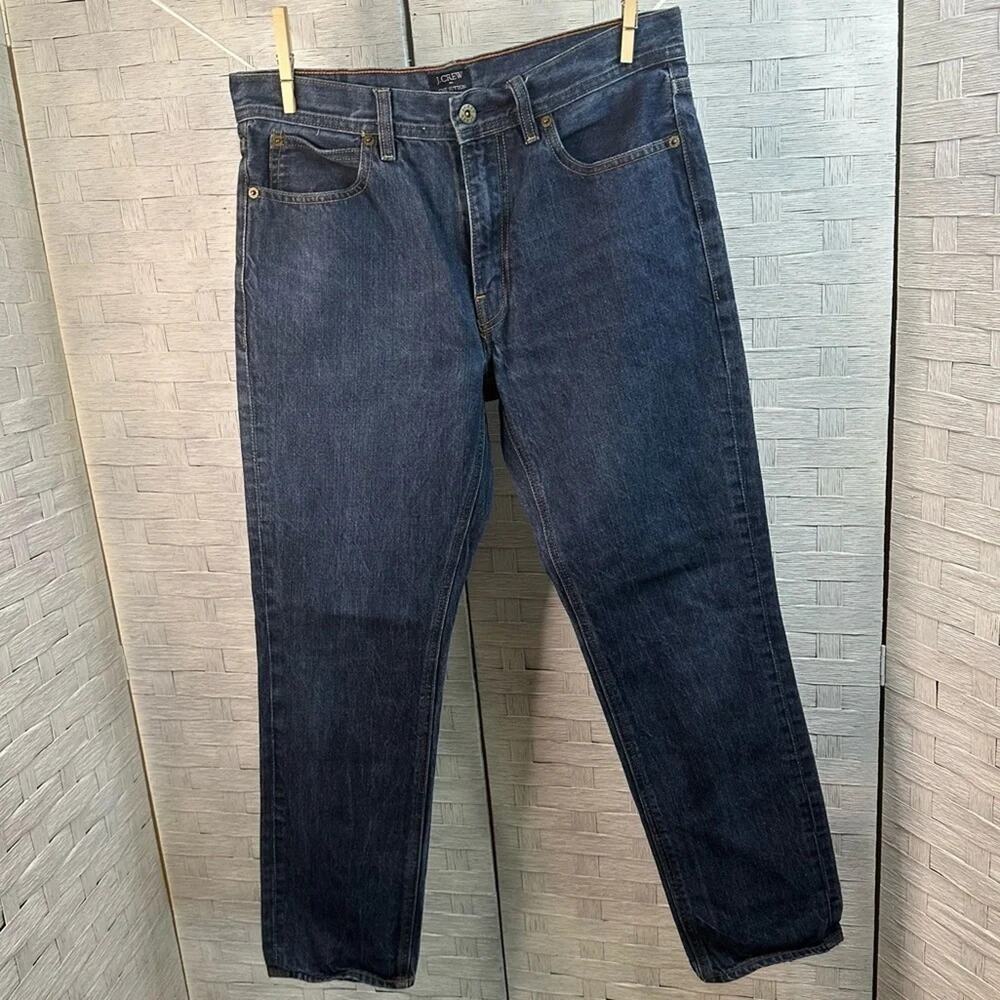 J.Crew men's jeans the Sutton straight leg 30 x 30 denim casual blue zipper fly